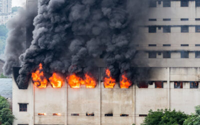 la propagation d’un incendie dans un bâtiment